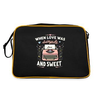 Romantique Nostalgie Vintage Romance Amour classique - Sac Retro - noir/or - Dos