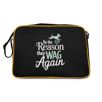 Héros du refuge pour animaux Freiwillige Tierrettung - Sac Retro - noir/or - Dos