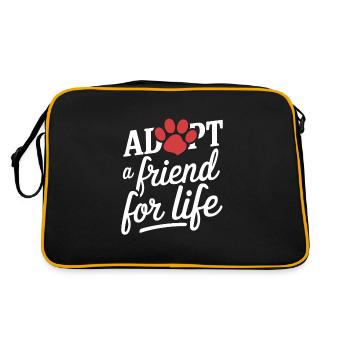 Héros du refuge pour animaux Freiwillige Tierrettung - Sac Retro - noir/or - Dos