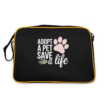 Héros du refuge pour animaux Freiwillige Tierrettung - Sac Retro - noir/or - Dos