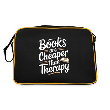 Humour livresque, Citations de lecture pleines d’, Littéraire - Sac Retro - noir/or - Dos