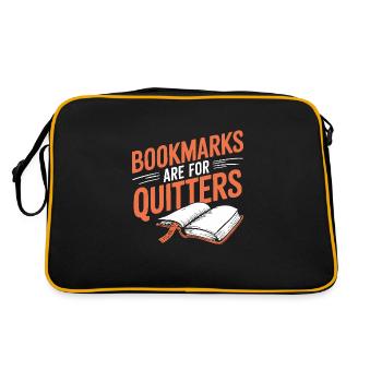 Humour livresque, Citations de lecture pleines d’, Littéraire - Sac Retro - noir/or - Dos