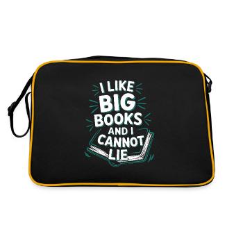 Humour livresque, Citations de lecture pleines d’, Littéraire - Sac Retro - noir/or - Dos