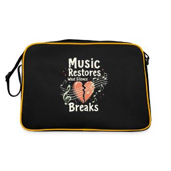 Musicothérapie, Guérison émotionnelle, Relaxation - Sac Retro - noir/or - Dos