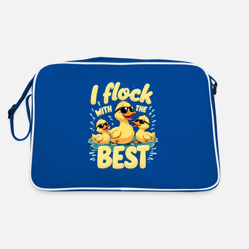 Farm animal duck enthusiasts backyard ducks Retro Bag