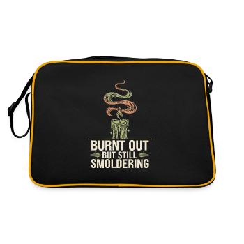Épuisement émotionnel Humour Drôle Stress Citations - Sac Retro - noir/or - Dos