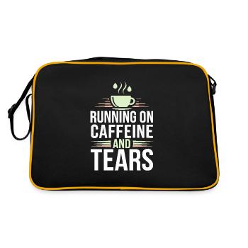 Épuisement émotionnel Humour Drôle Stress Citations - Sac Retro - noir/or - Dos