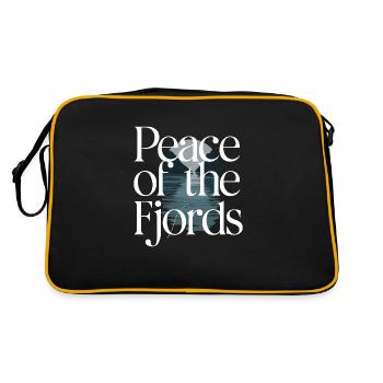 Skandinavische Ästhetik, Nordischer - Retro Tasche - Schwarz/Gold - Hinten
