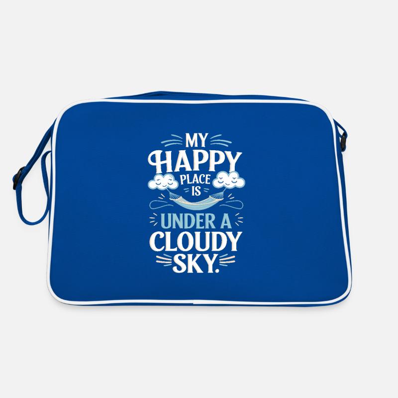 Cloudy view, Relaxing sky, Dreamy Retro Bag