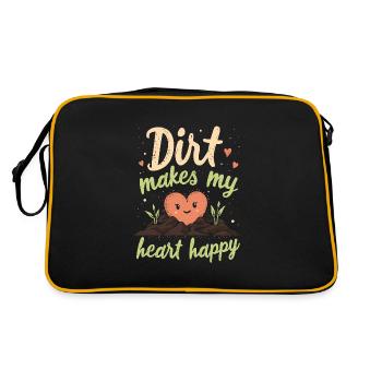 Adeptes du compostage Jardinage durable - Sac Retro - noir/or - Dos