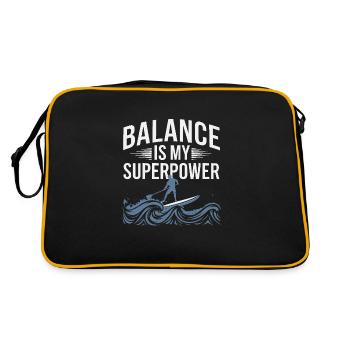 Paddleboarding SUP adventures, water sports in the - Retro Bag - black/gold - Back