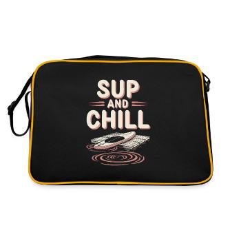 Paddleboarding SUP adventures, water sports in the - Retro Bag - black/gold - Back