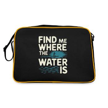 Paddleboarding SUP adventures, water sports in the - Retro Bag - black/gold - Back