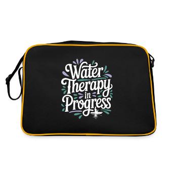 Paddleboarding SUP adventures, water sports in the - Retro Bag - black/gold - Back