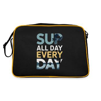 Paddleboarding SUP adventures, water sports in the - Retro Bag - black/gold - Back