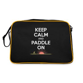 Paddleboarding SUP adventures, water sports in the - Retro Bag - black/gold - Back