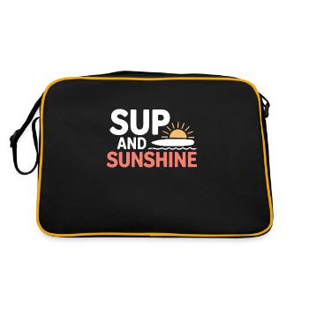 Paddleboarding SUP adventures, water sports in the - Retro Bag - black/gold - Back