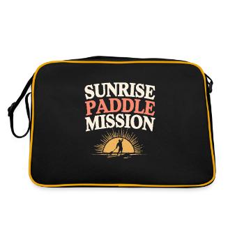 Paddleboarding SUP adventures, water sports in the - Retro Bag - black/gold - Back