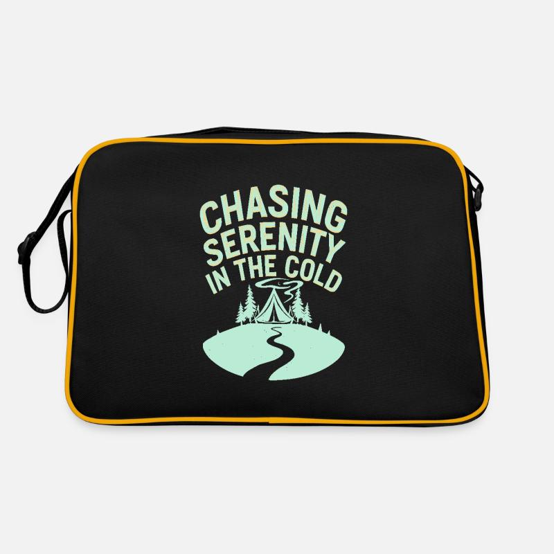 Winter Camper Snow Camping Adventure Retro Bag