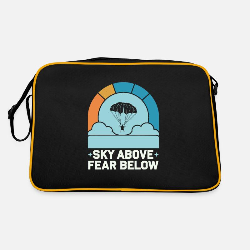 FallscFallschirmspringen Anfänger Abenteuer Nerven Retro Tasche