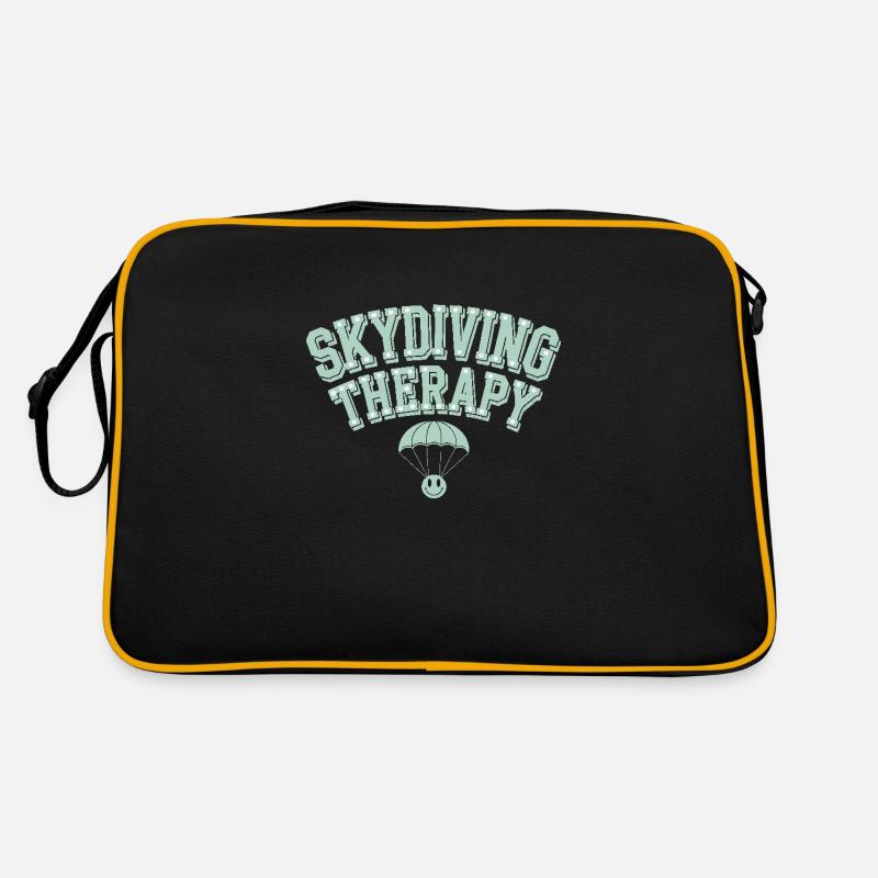 Skydiving Beginners Adventure Nerves Retro Bag