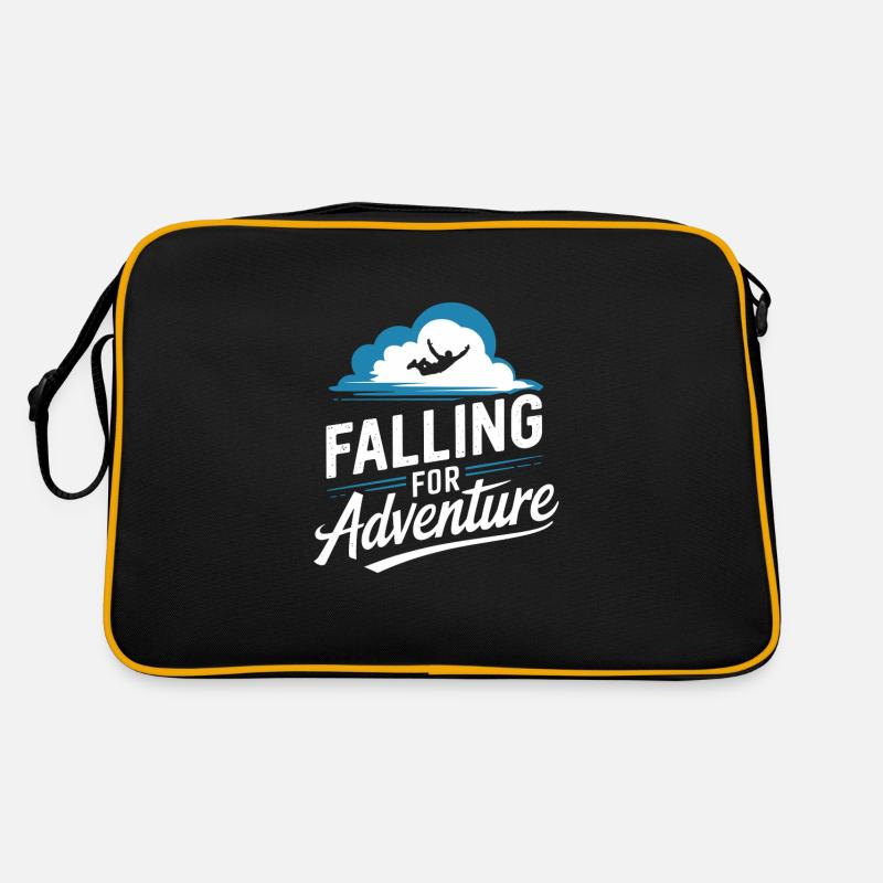 Skydiving Beginners Adventure Nerves Retro Bag