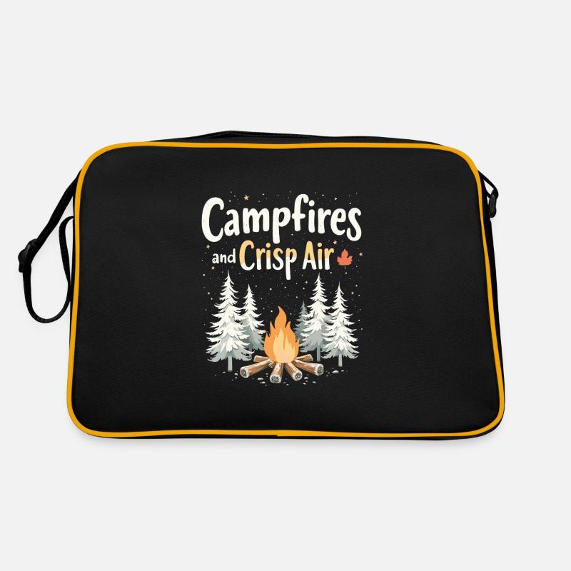 Winter Camper Snow Camping Adventure Retro Bag