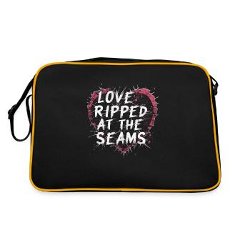 Grunge Valentine's Day Dark Romance Edgy Love - Retro Bag - black/gold - Back