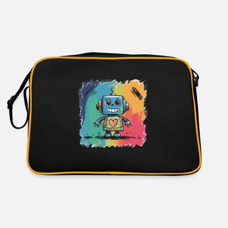 I'm A Friendly Robot Beep Boop Retro Tasche