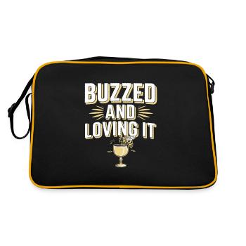 Mead lovers, mead enthusiasts, craft mead - Retro Bag - black/gold - Back