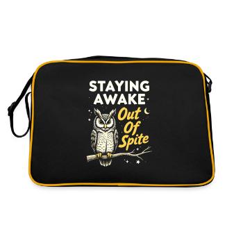 Revenge Bedtime Postponement Night Owl Sleep - Retro Bag - black/gold - Back