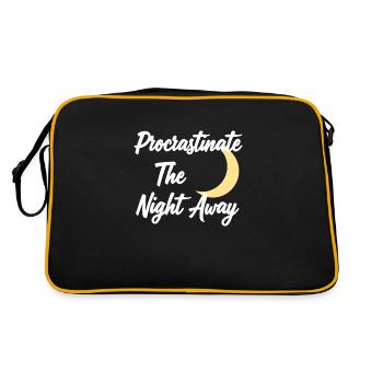 Revenge Bedtime Postponement Night Owl Sleep - Retro Bag - black/gold - Back