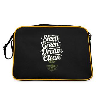 Sleep Hygiene Enthusiasts, Restful Nights, - Retro Bag - black/gold - Back