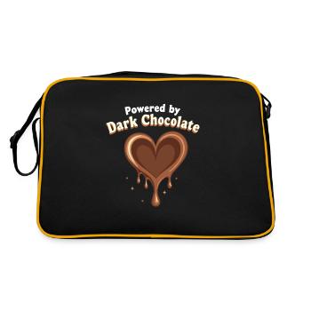 Amateurs de chocolat, Amateurs de chocolat noir, - Sac Retro - noir/or - Dos