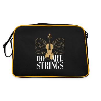 Violinists, String Instrument Musicians, Classical Music - Retro Bag - black/gold - Back