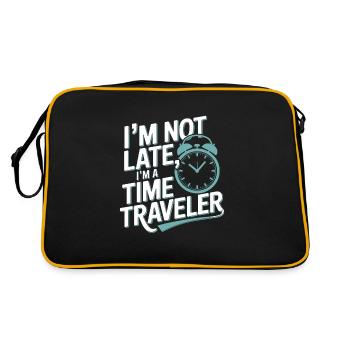 Passionné de voyage dans le temps qui s’intéresse à - Sac Retro - noir/or - Dos