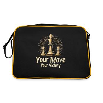 Échecs Tacticiens Stratégie Maîtres Tactique - Sac Retro - noir/or - Dos
