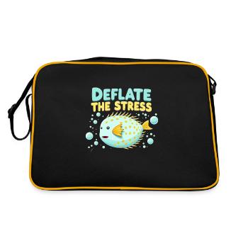 Poisson-globe passionné de la vie marine Quirky - Sac Retro - noir/or - Dos