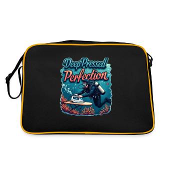 Repassage extrême Compétitif Drôle - Sac Retro - noir/or - Dos