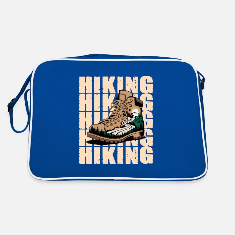 Explore the mountains with your hiking boots Retro Bag