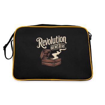 Boston Tea 1773 Révolution américaine Historique - Sac Retro - noir/or - Dos
