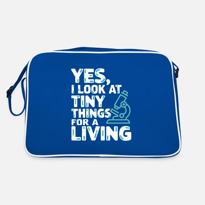 Microscope Enthusiast Lab Technician Science Retro Tasche