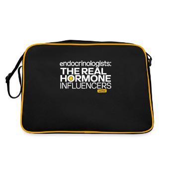 Science médicale pour l’endocrinologie - Sac Retro - noir/or - Dos