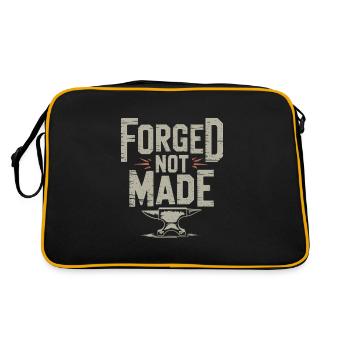 Blacksmithing Viking Warrior Norse Forge Metalwork - Retro Tasche - Schwarz/Gold - Hinten