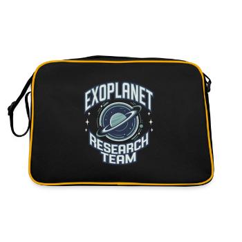 Astrobiology Space Exploration Extraterrestrial - Retro Tasche - Schwarz/Gold - Hinten