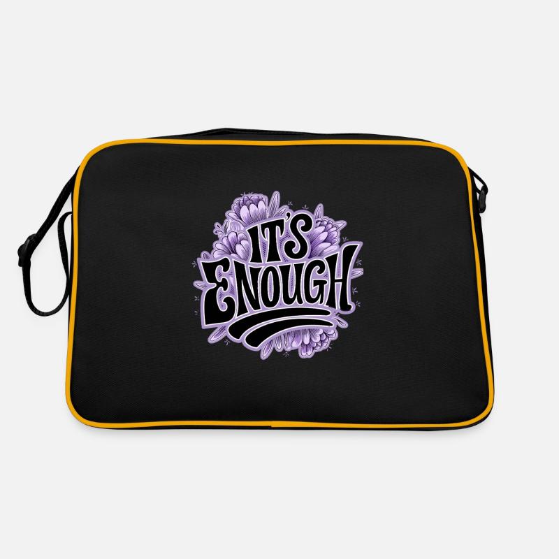 Enough: Expressive floral patterns in focus Retro Bag