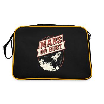 Astrobiology Space Exploration Extraterrestrial - Retro Tasche - Schwarz/Gold - Hinten