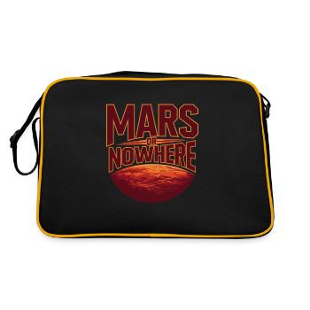 Astrobiology Space Exploration Extraterrestrial - Retro Tasche - Schwarz/Gold - Hinten