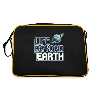 Astrobiology Space Exploration Extraterrestrial - Retro Tasche - Schwarz/Gold - Hinten