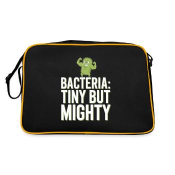 Microscope Enthusiast Lab Technician Science - Retro Tasche - Schwarz/Gold - Hinten